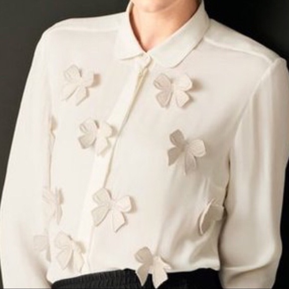 SOLD 🍾Stella McCartney Silk Bow Blouse - Picture 3 of 8